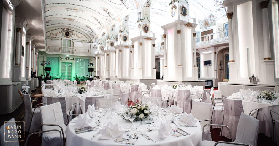Alte Universität Graz, Hochzeitstafel in der Aula :: © Karin Bergmann