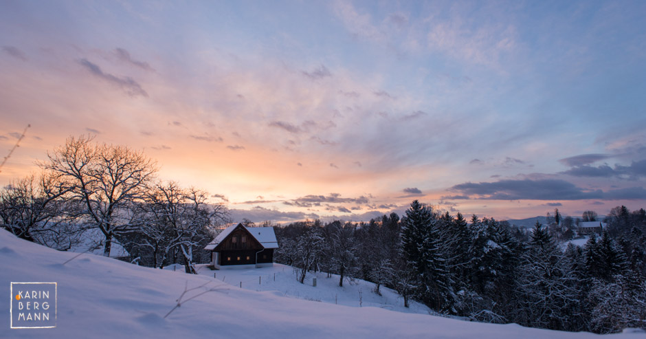 Schneelandschaft Südsteiermark :: © Karin Bergmann