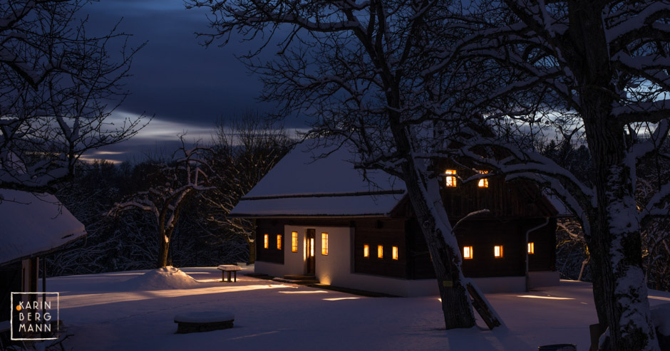 Abendstimmung im Winter :: © Karin Bergmann